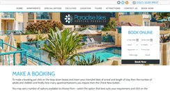 Desktop Screenshot of bookings.paradiseisles.com.au